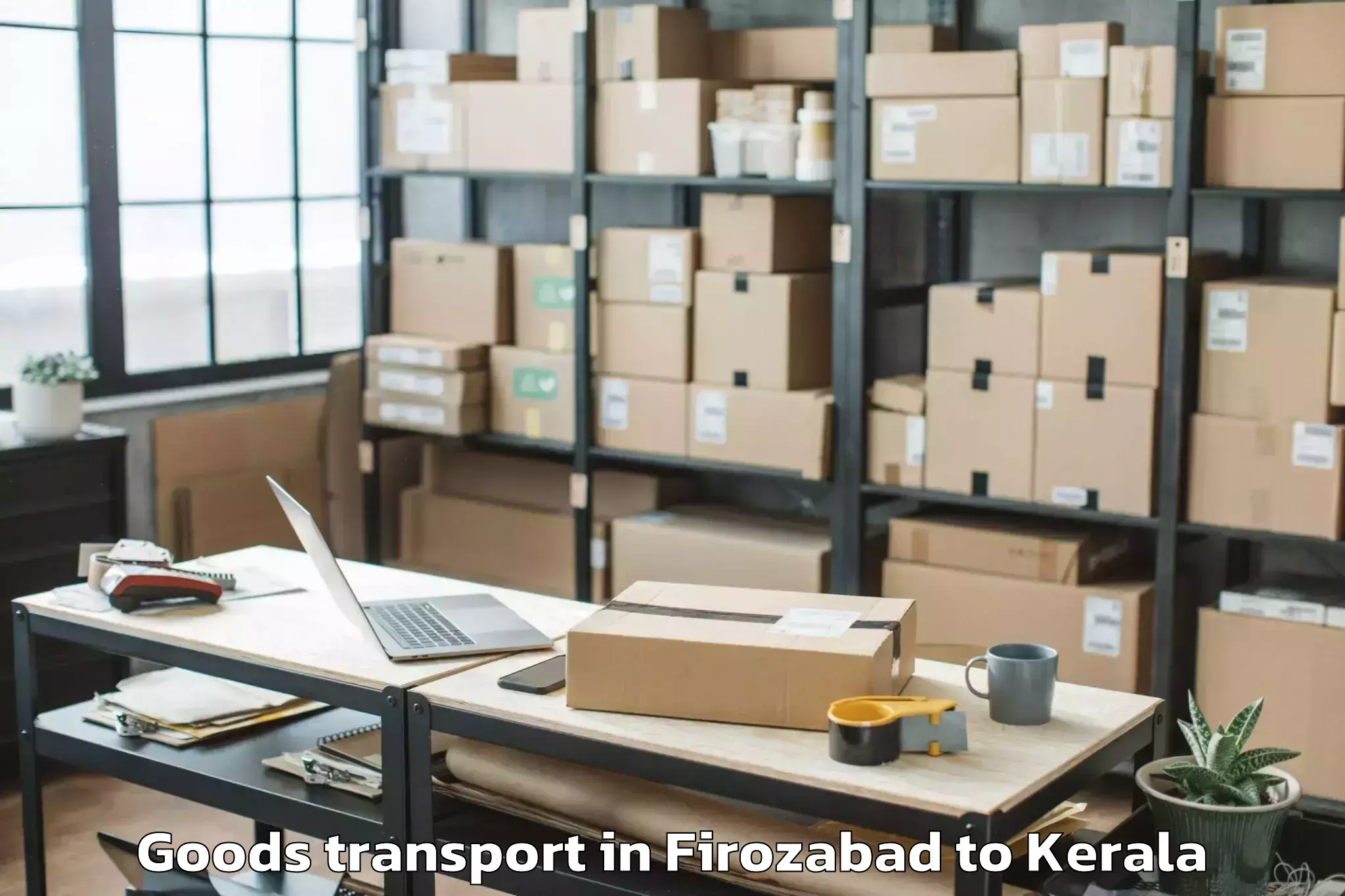 Hassle-Free Firozabad to Vakkad Goods Transport